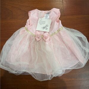 Pink Tulle Baby Dress with Bow